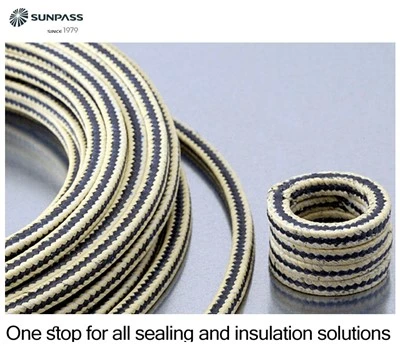 کیولر فائبر کارنر پیکنگ کے ساتھ خالص گریفائٹ-PTFE